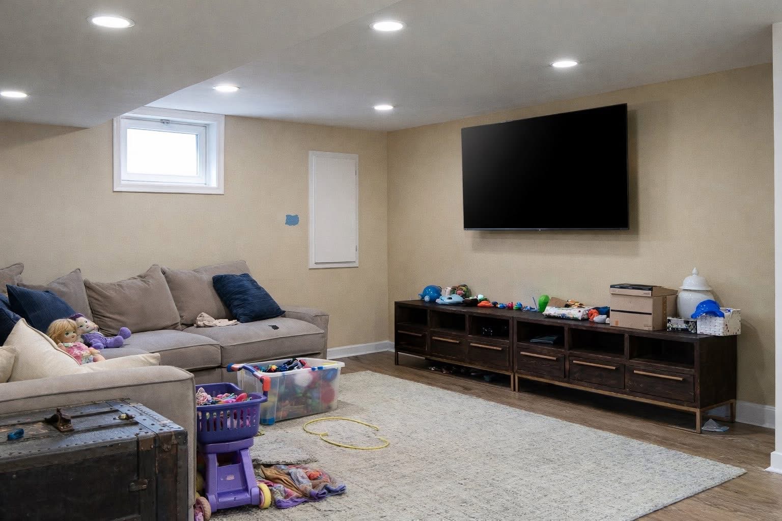 Basement before photo