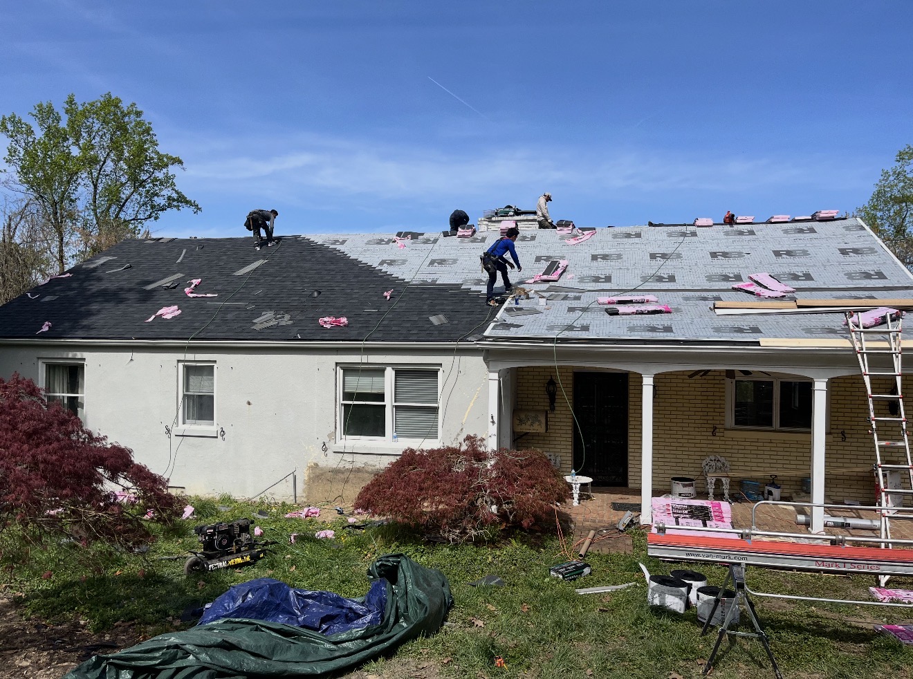 Roof replacement after photo
