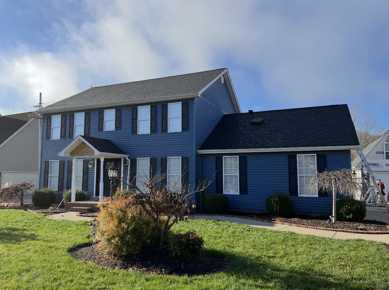 Siding replacement after photo